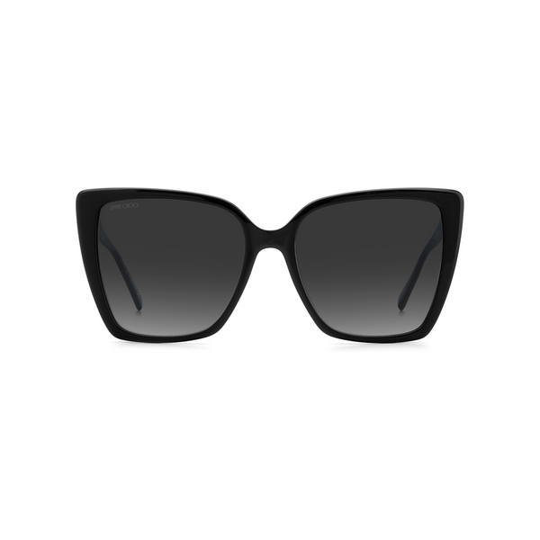 Jimmy Choo LESSIE/S Grey Black Women's Sunglasses