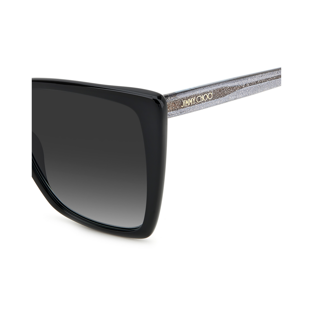 Jimmy Choo LESSIE/S Grey Black Women's Sunglasses