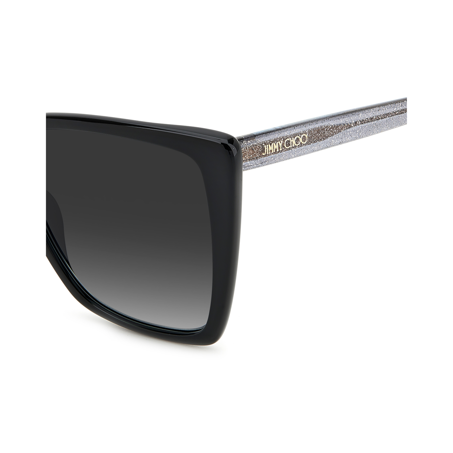Jimmy Choo LESSIE/S Grey Black Women's Sunglasses