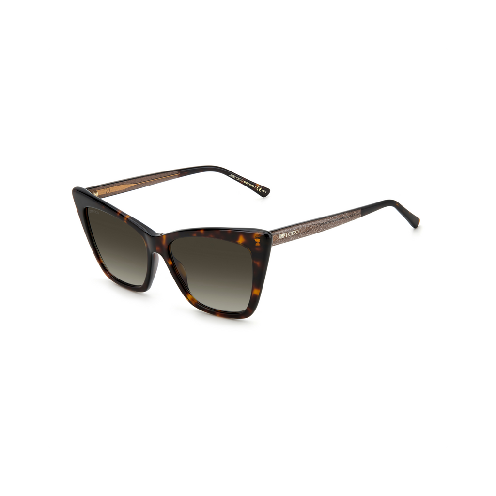 Jimmy Choo LUCINE/S Brown Havana Women's Sunglasses