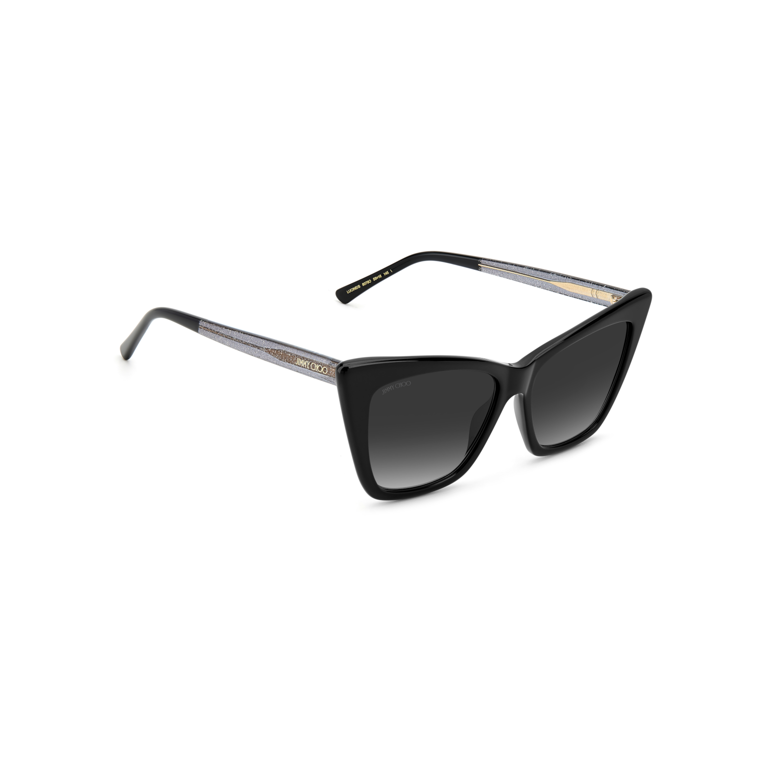 Jimmy Choo LUCINE/S Grey Black Women's Sunglasses