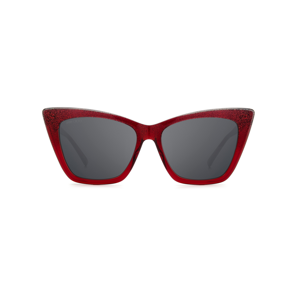 Jimmy Choo LUCINE/S Silver Red Women's Sunglasses