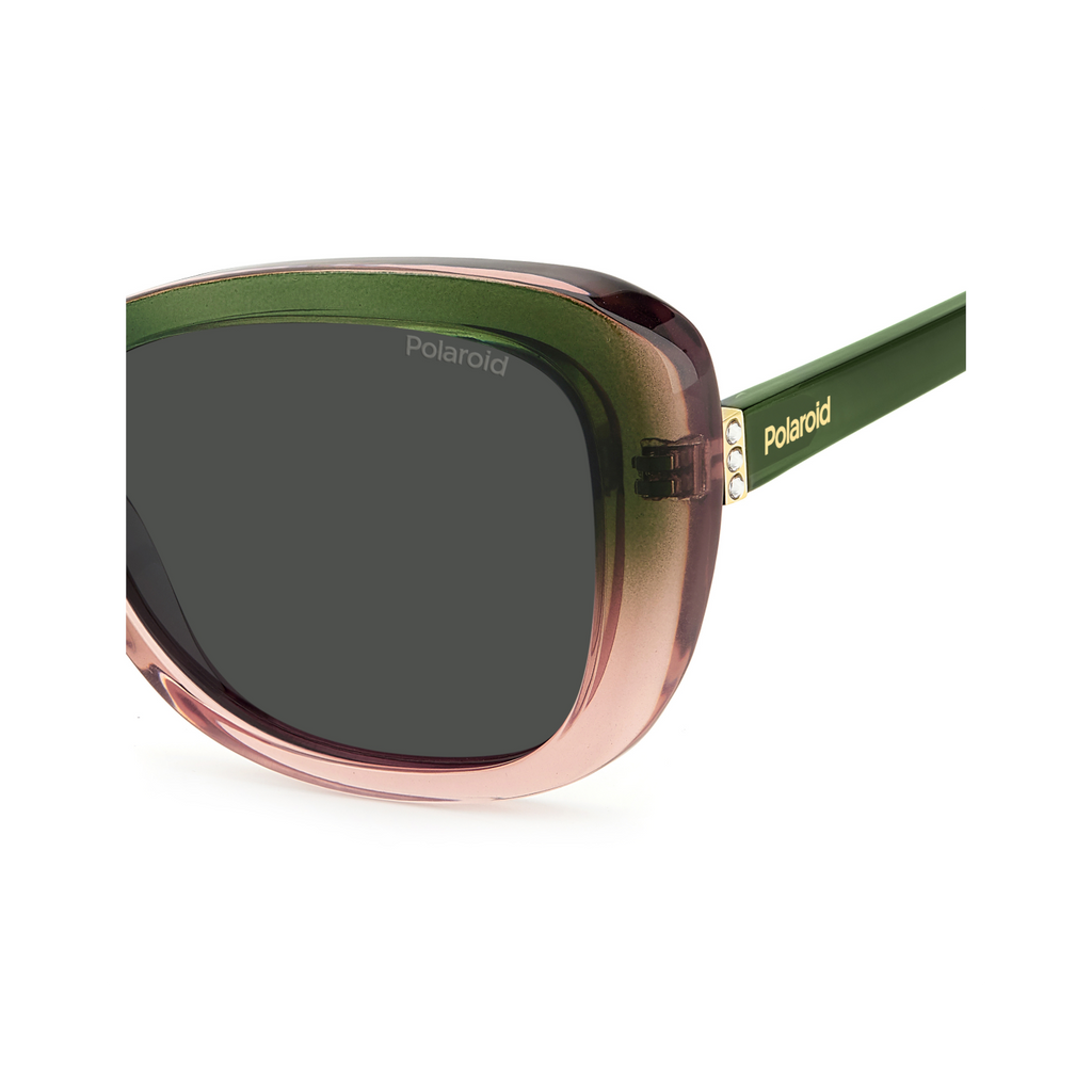 Polaroid PLD 4132/S/X Grey Green Women's Polarized Sunglasses