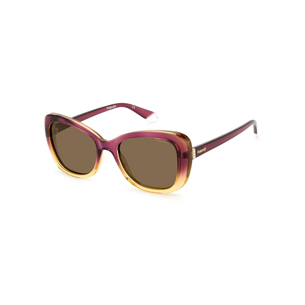 Polaroid PLD 4132/S/X Bronze Violet Women's Polarized Sunglasses