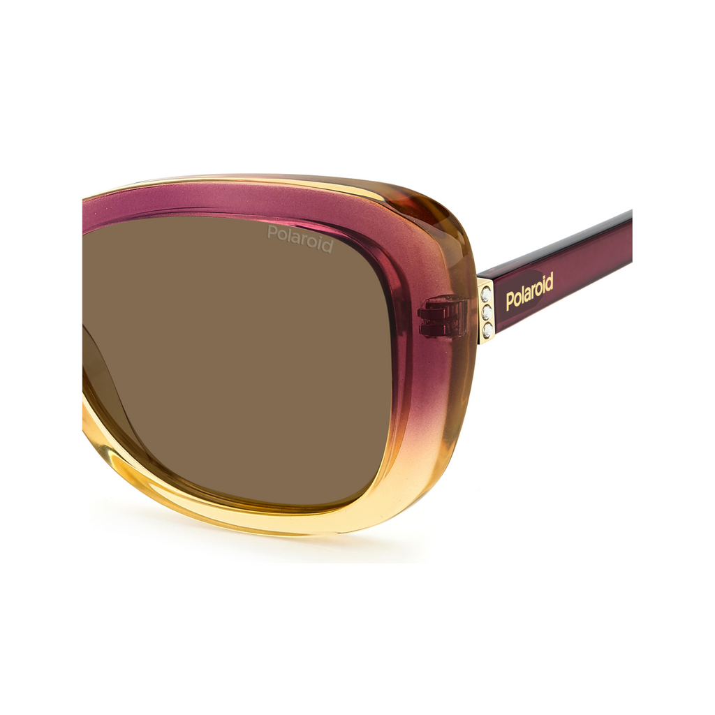 Polaroid PLD 4132/S/X Bronze Violet Women's Polarized Sunglasses
