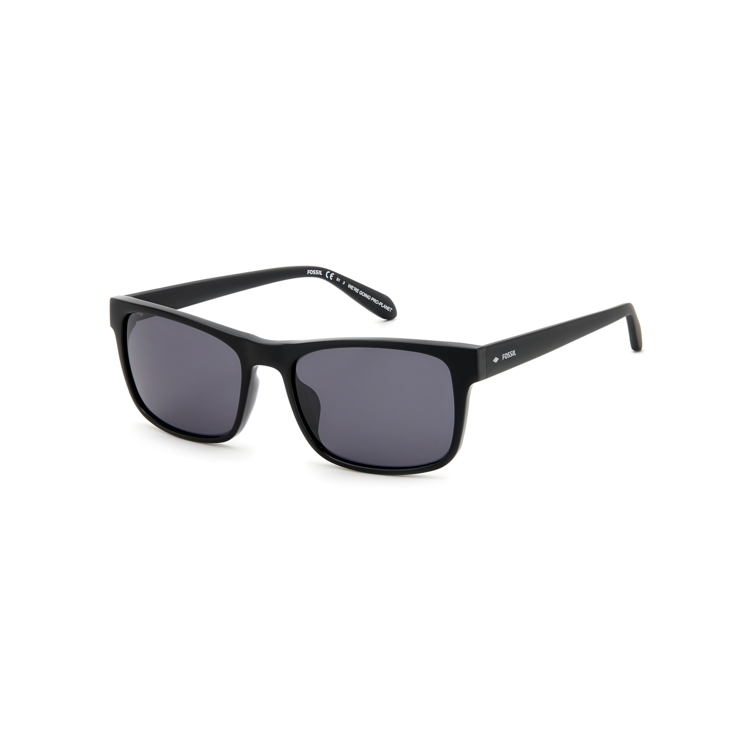 Fossil FOS 2124/G/S Grey Black Men's Sunglasses