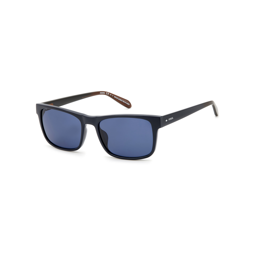Fossil FOS 2124/G/S Blue Men's Sunglasses